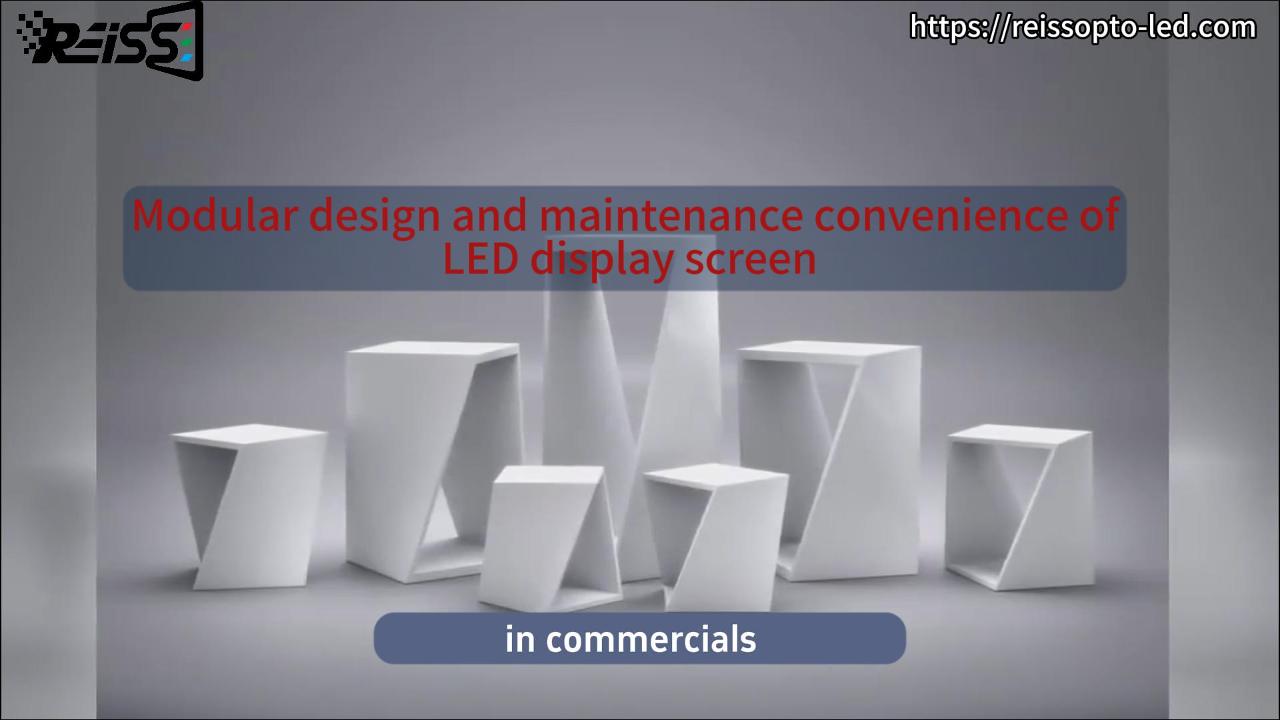 Modular design and maintenance convenience of LED display screen