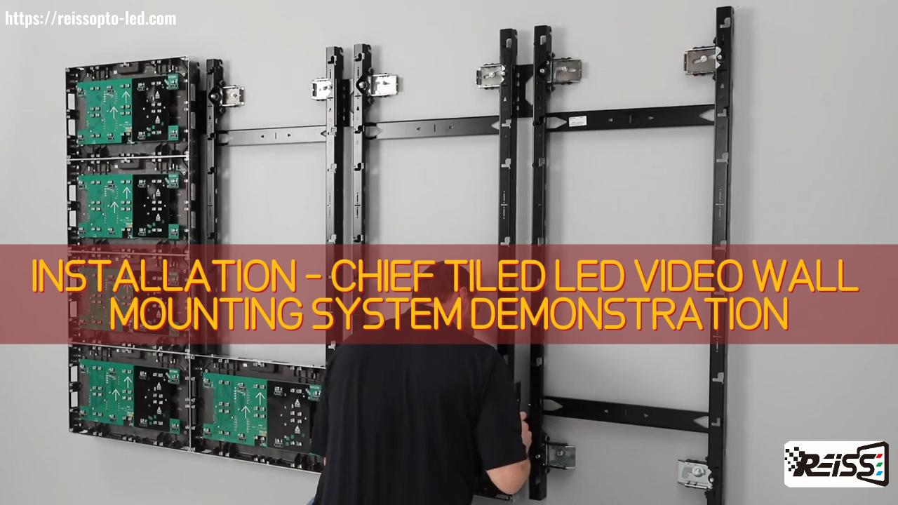 INSTALLATION - CHIEF TILED LED VIDEO WALL MOUNTING SYSTEM DEMONSTRATION