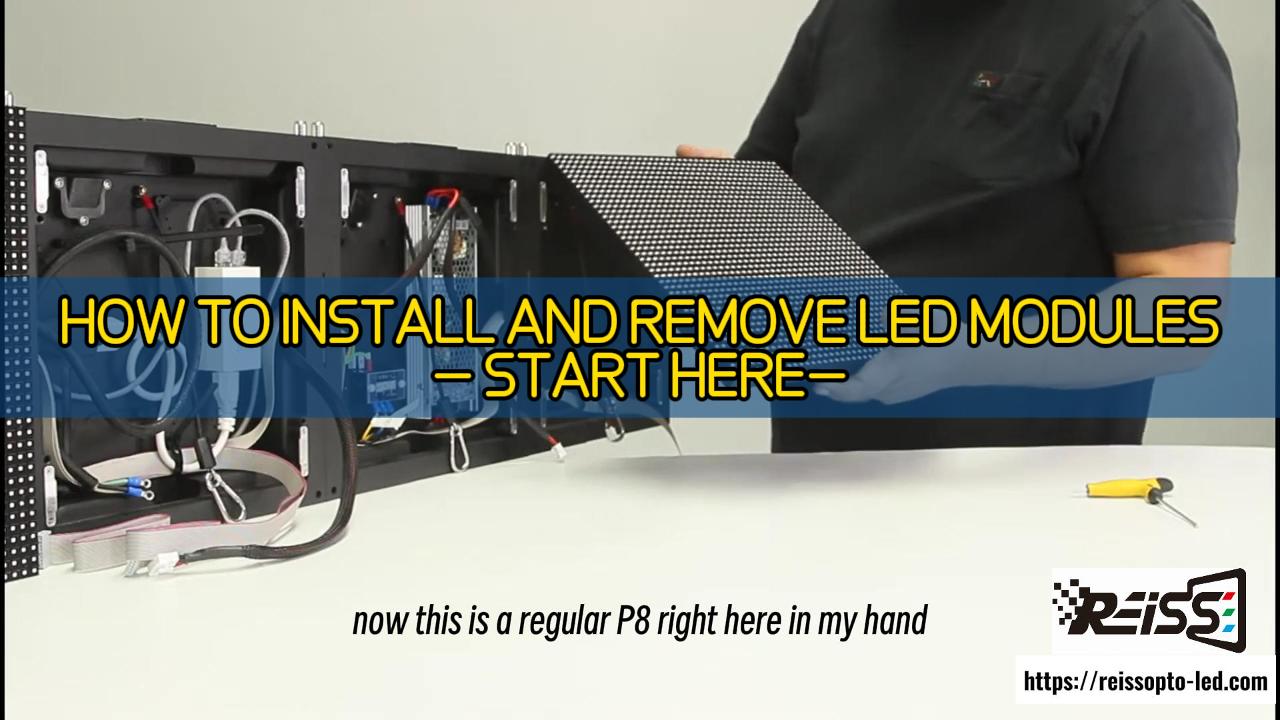 HOW TO INSTALL AND REMOVE LED MODULES — START HERE—